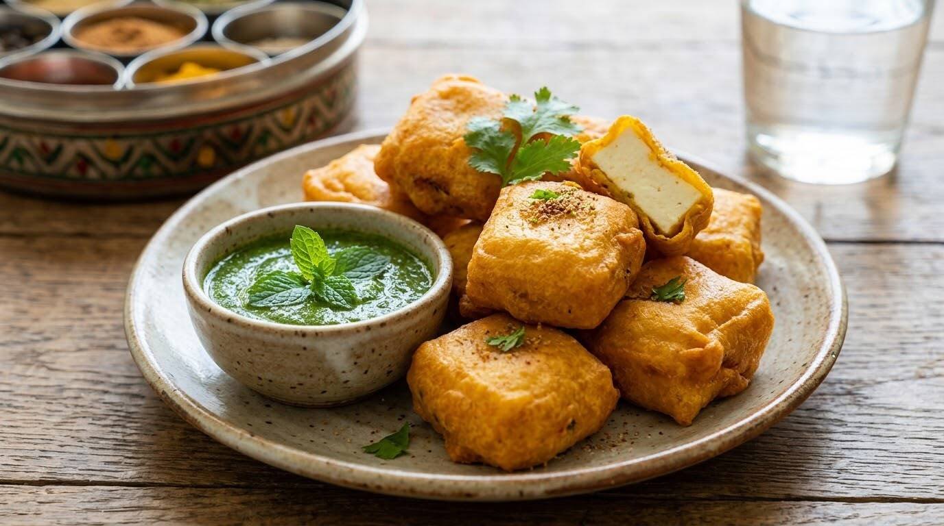 c7c2ab4e-d40f-4e68-a030-1858bc1d0538 Paneer Pakora (6 pieces) - Image 1