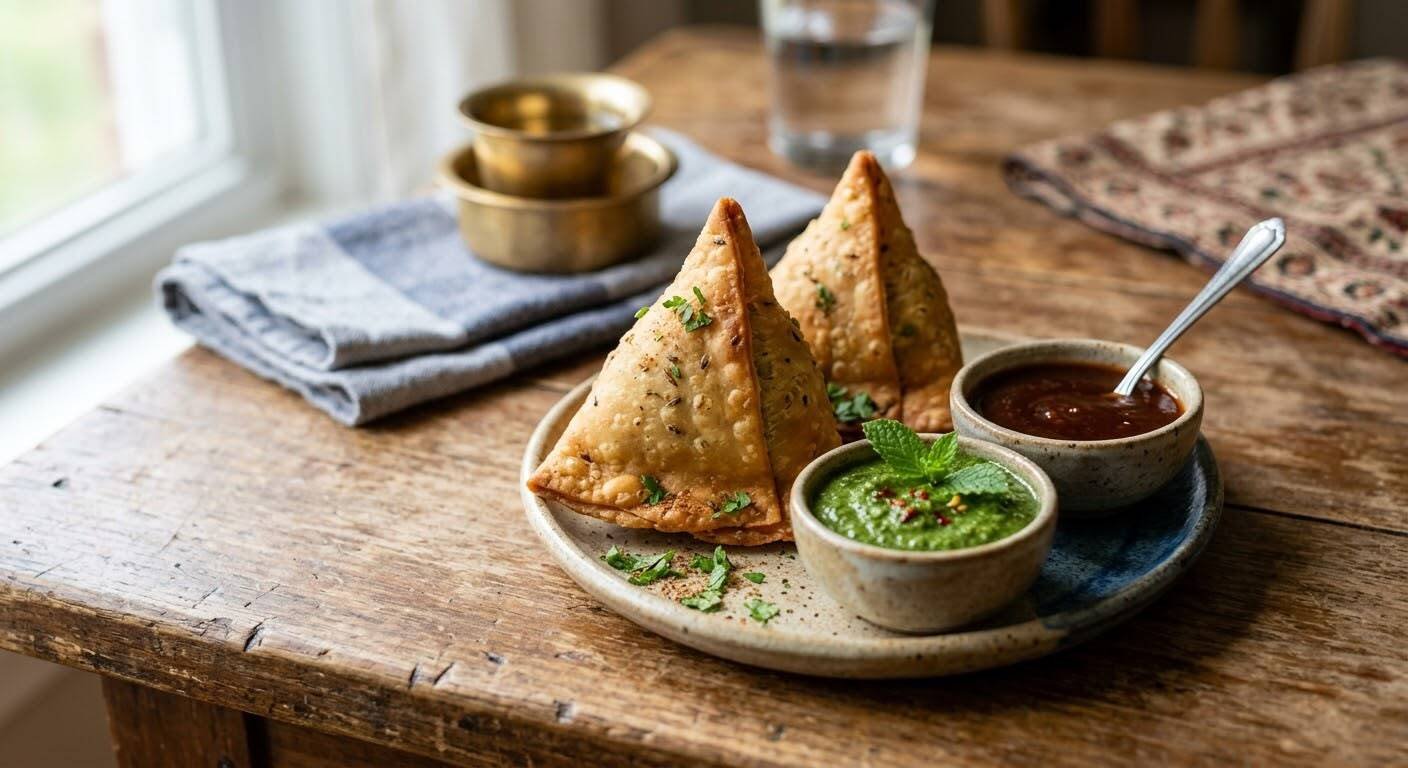 e34450e2-87e6-4702-a2a2-7665c40f2996 Samosas (2 Pcs) - Image 1